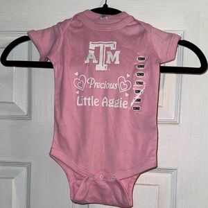 Texas A&M "Precious Little Aggie" Pink Baby Bodysuit